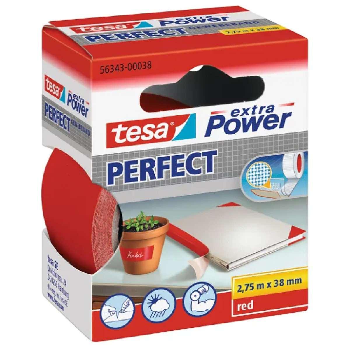 Nastro extra power perfect 38 x 2,75 mt rosso