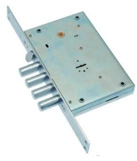 Serratura doppia mappa infilare 4 mandate sab art. 1560/28