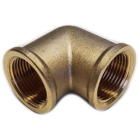 Gomito 90° ottone cromato ff 1/2