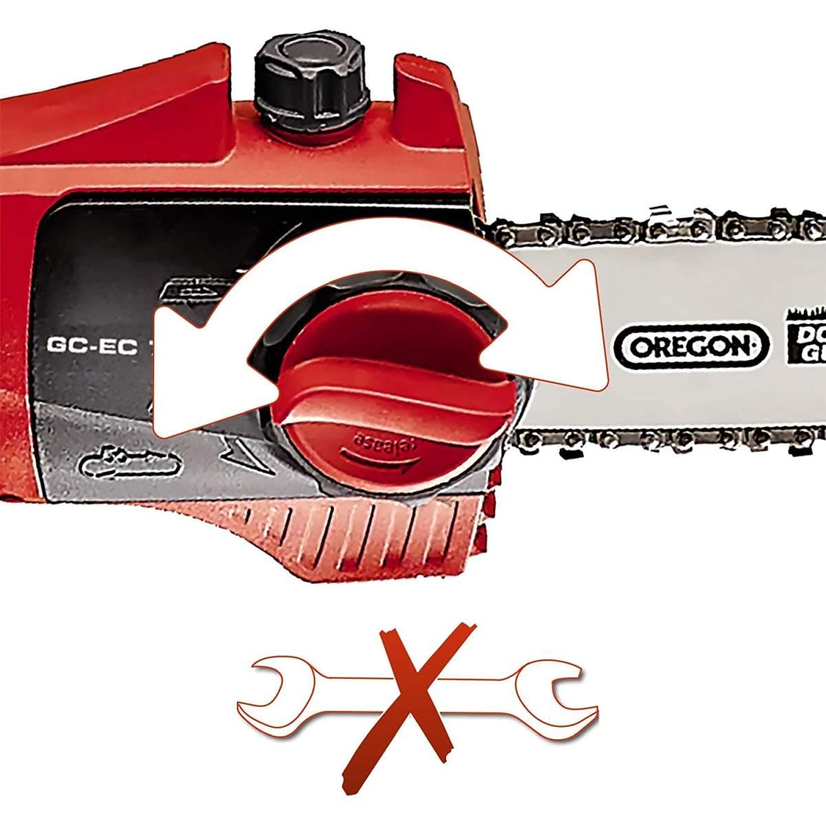 Einhell GC-EC 750 T Svettatoio elettrico (220-240 V, 750 W, barra oregon 200 mm, taglio 180 mm, velocità catena 11m/sec, incl. tracolla) Single