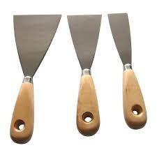 Set spatole con manico - 3 pz - 40, 60 e 80 mm