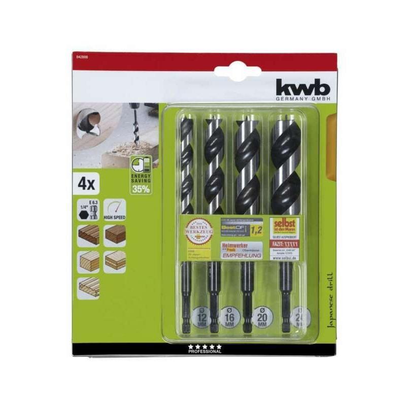 Set 4 punte  Giapponesi per legno