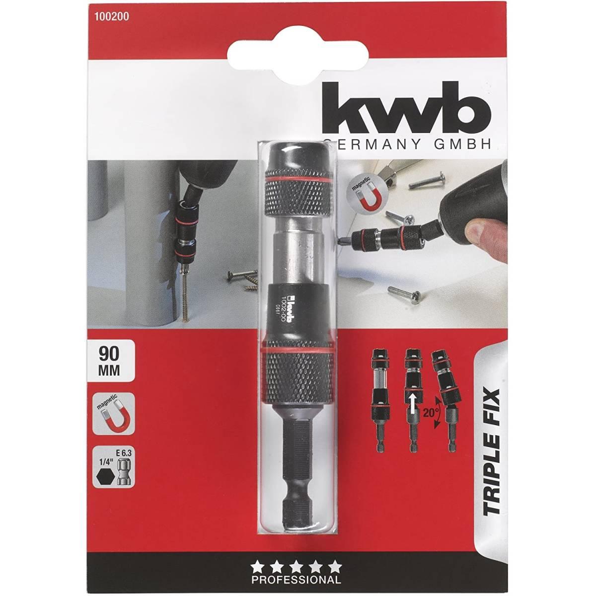 Kwb portainserti triple fix 1/4 pollici, 1002 - 00 winkel bit - -halter
