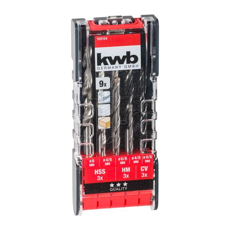 Set 9 punte legno muro ferro