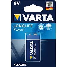 BATTERIE 9V ALKALINA 1 pz VARTA