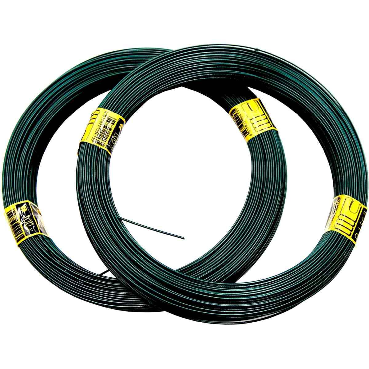 Filo legatura plast.verde d.1,0-1,5mm (100mt)