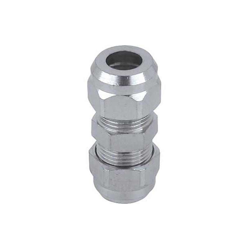 Nipples doppio per cannette cromato diametro 10