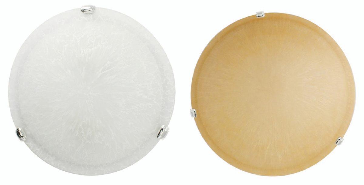 Plafoniera vetro/met.