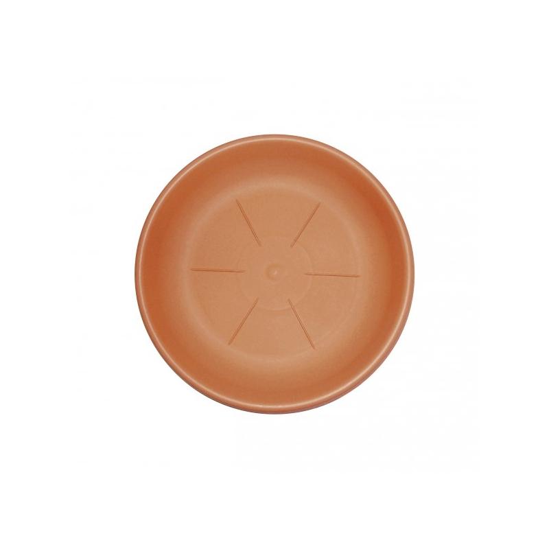 Sottovaso in pvc tondo colore terracotta cm.33