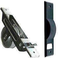 Avvolgitore automatico semincasso mt 6 interasse 16,5 placca nera