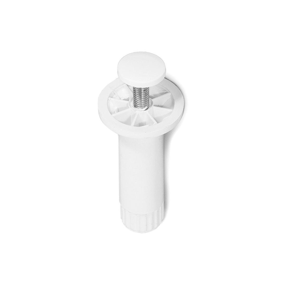 Piedino regolabile per mobile in  abs diametro 28 mm 120 bianco cf 4 pz