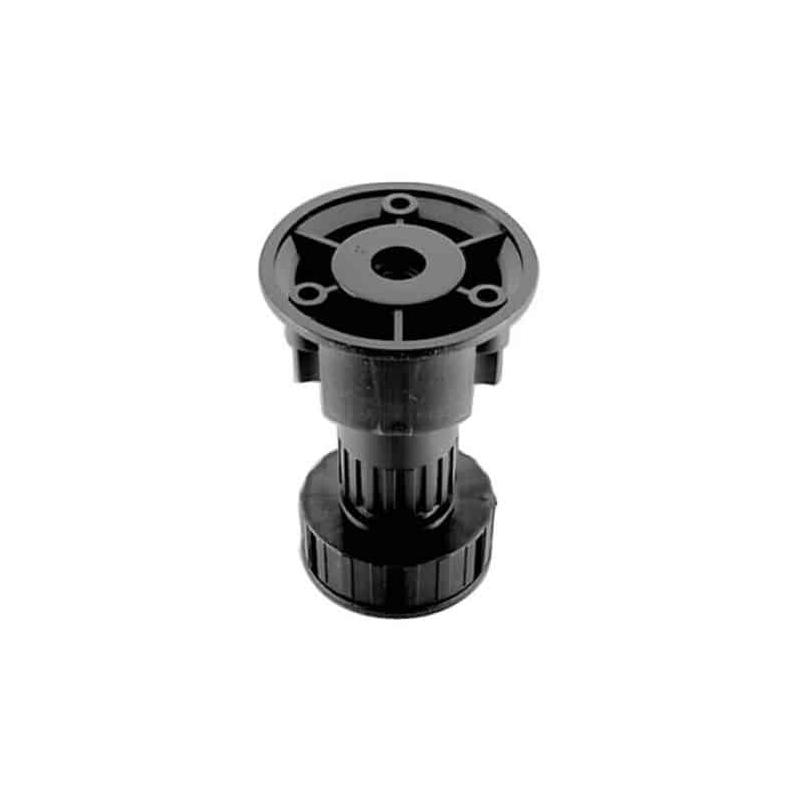 Piedino in plastica h10 cm. nero (confezione 4pz.)
