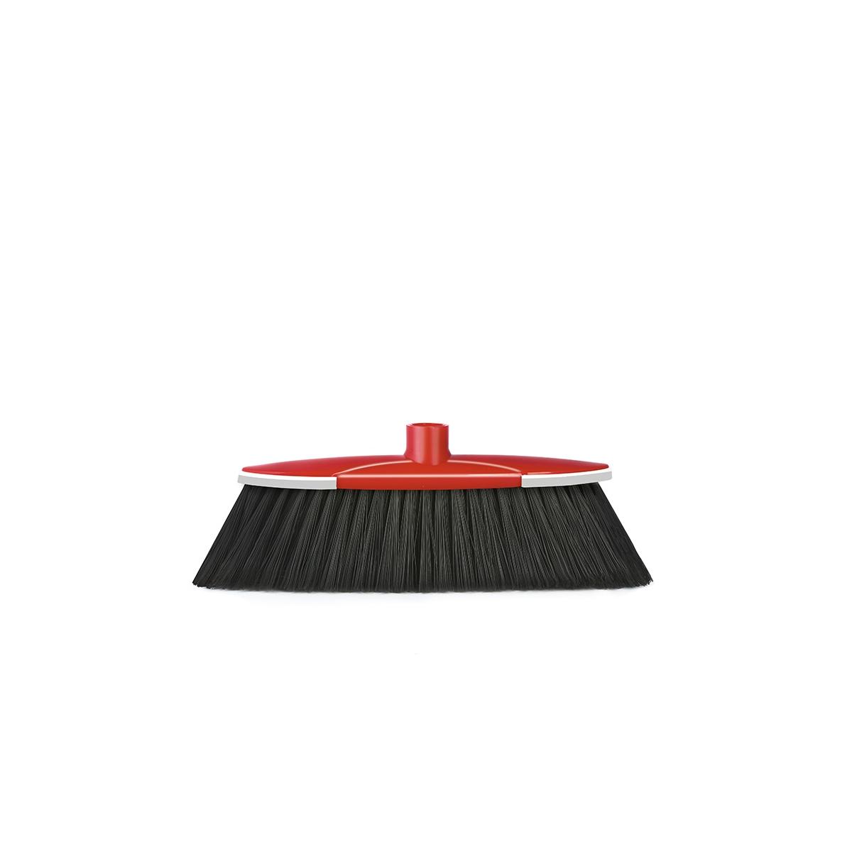 Scopa con paracolpi setole morbide s/manico