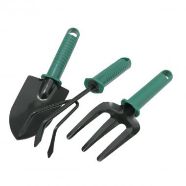 Set 3 attrezzi da giardino manico plastica gardening tools