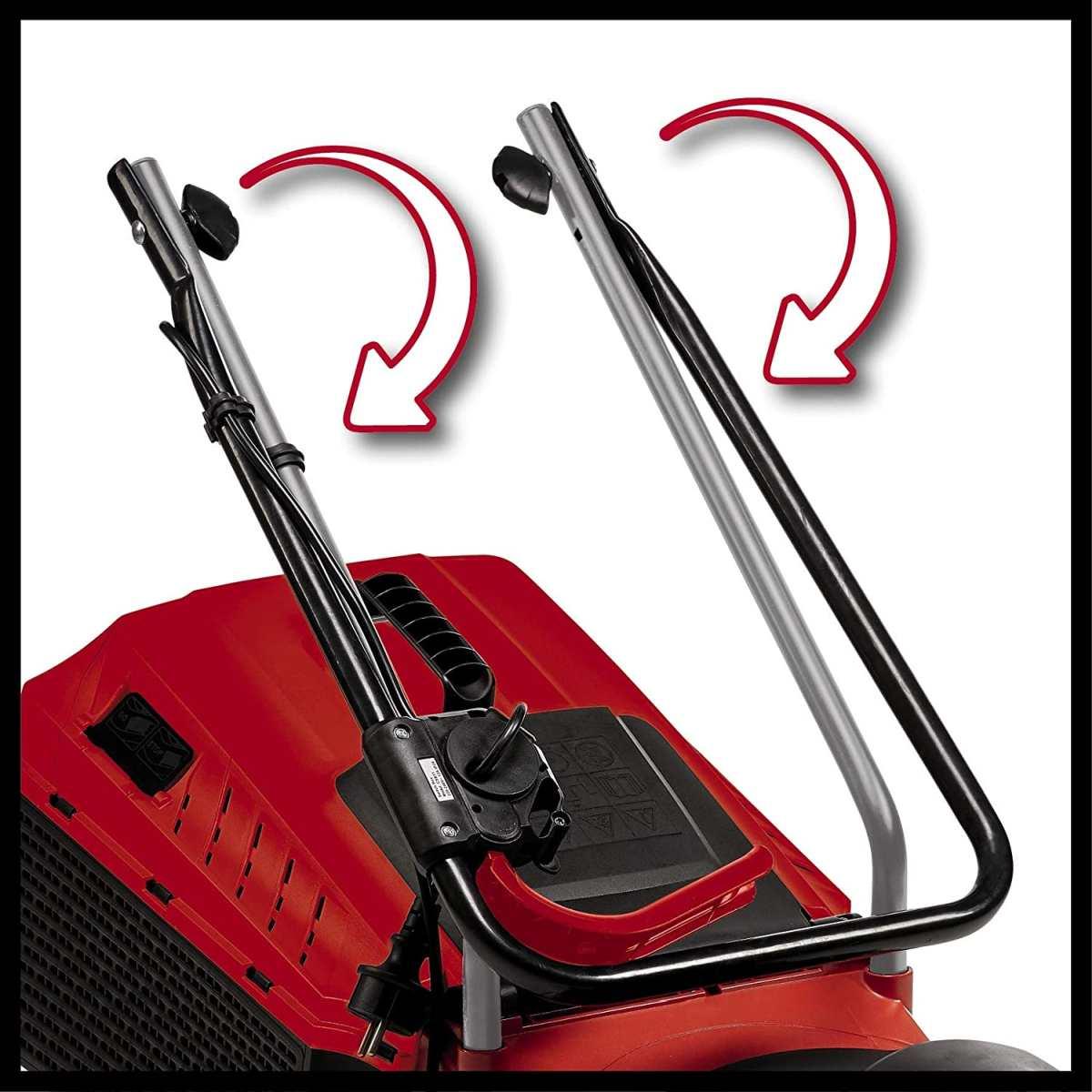 Einhell GC-EM 1032 Tagliaerba elettrico (tensione 220-240 V, potenza 1000 W, largh. Taglio 32 cm, altezza taglio 3 pos 25-60 mm, vano raccolta 30l) Tagliaerba Elettrico 2021