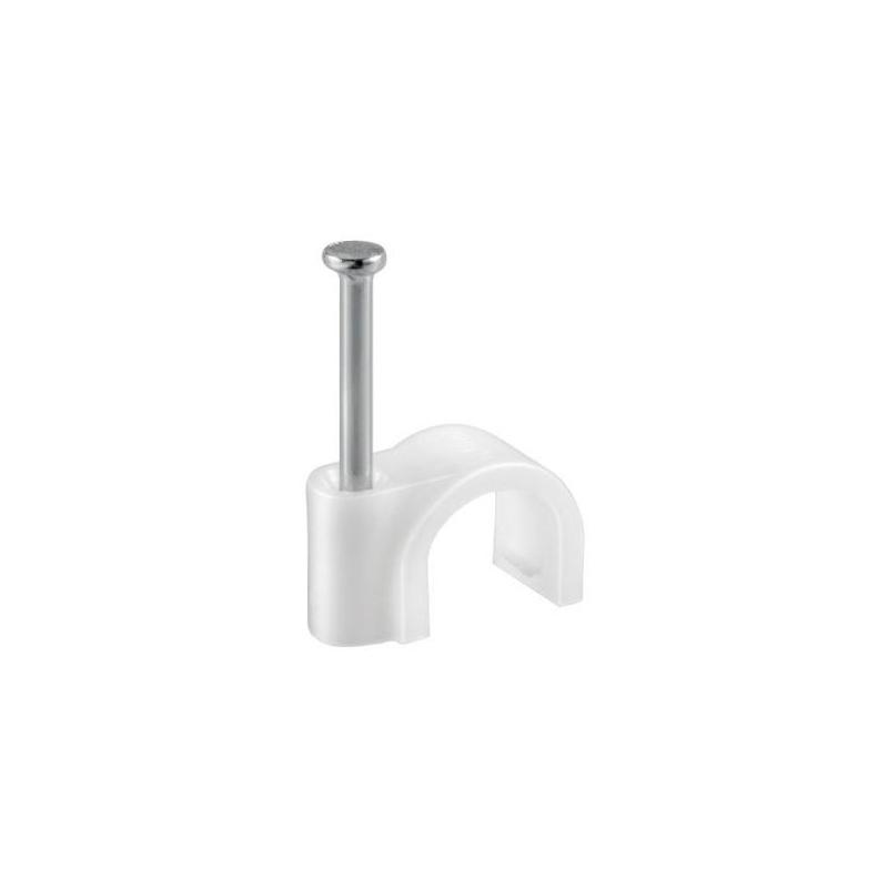 Graffetta fissacavo bianchi d.5x100pz