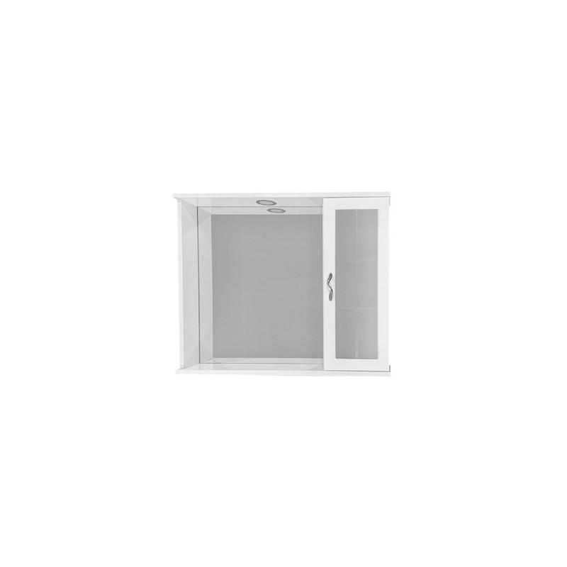 Specchio 1 anta bianco l72 fedra