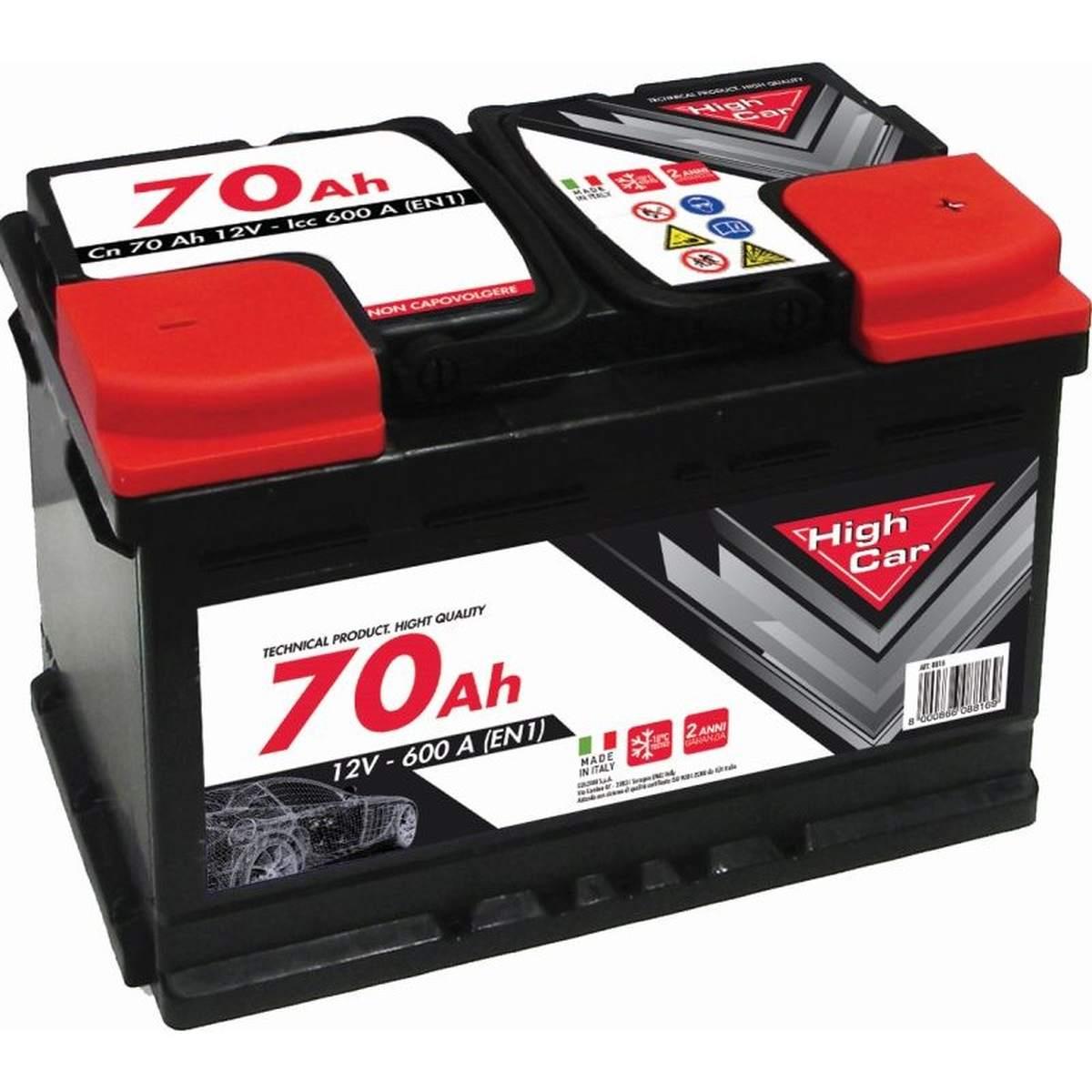 Batteria high-car auto 70ah 600en cassetta l3b