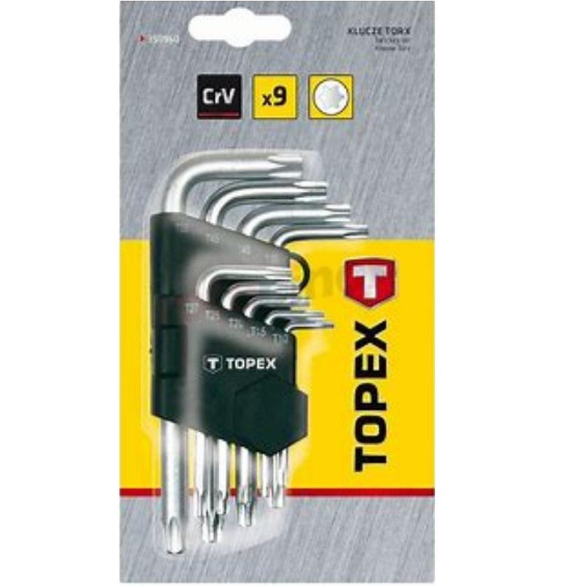 Assort. chiave maschio torx 9 pz