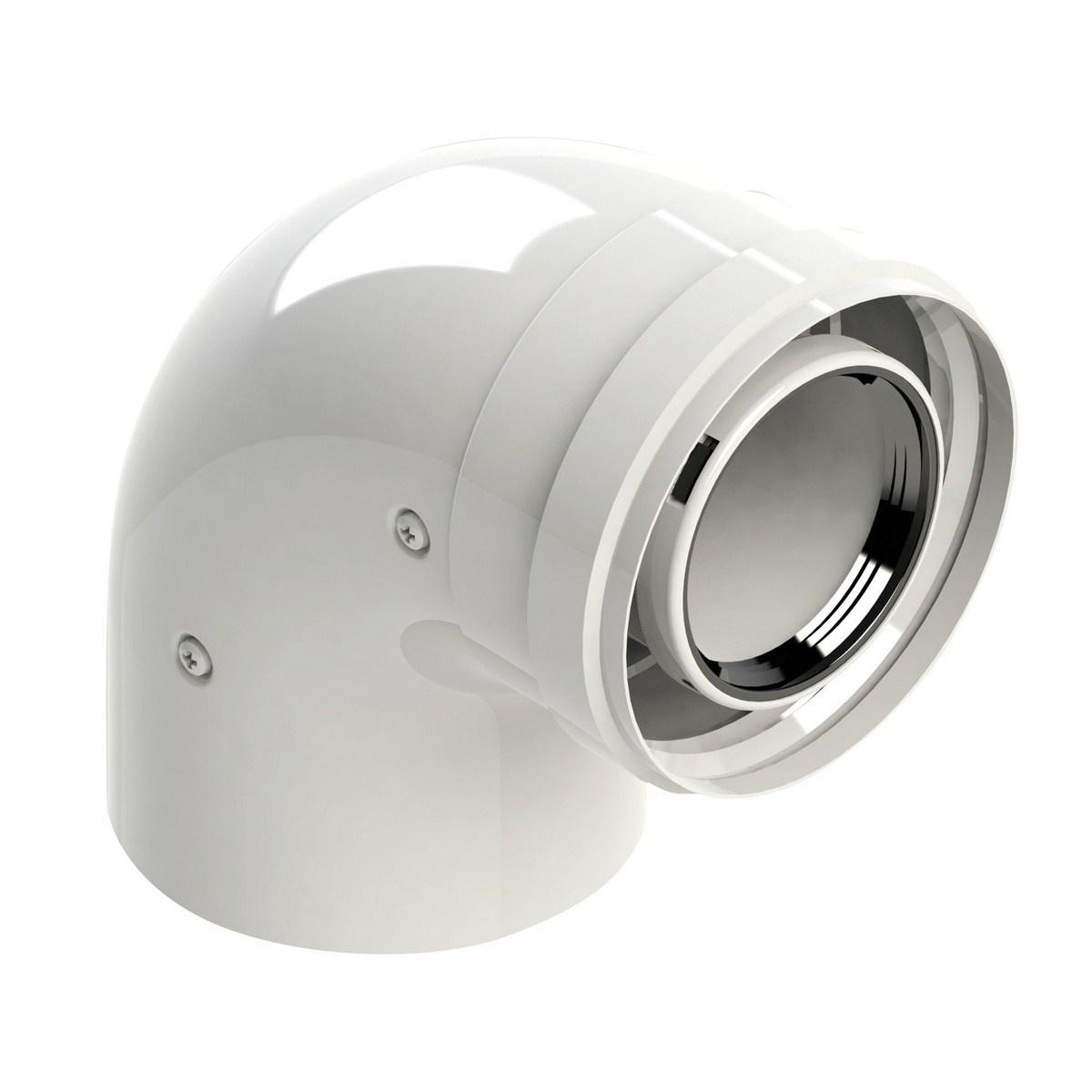 Curva coassiale p/condens. 90° - 60/100