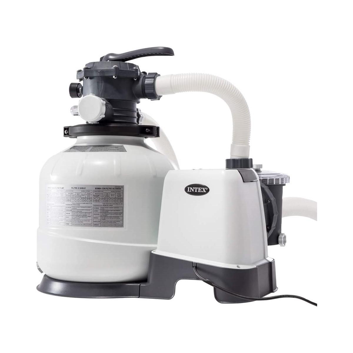 Intex 26648 pompa a sabbia - 8.000 l/h & 28000 deluxe skimmer per pompe filtro da 3.028 l/h, + skimmer pompe 3.028 l/h