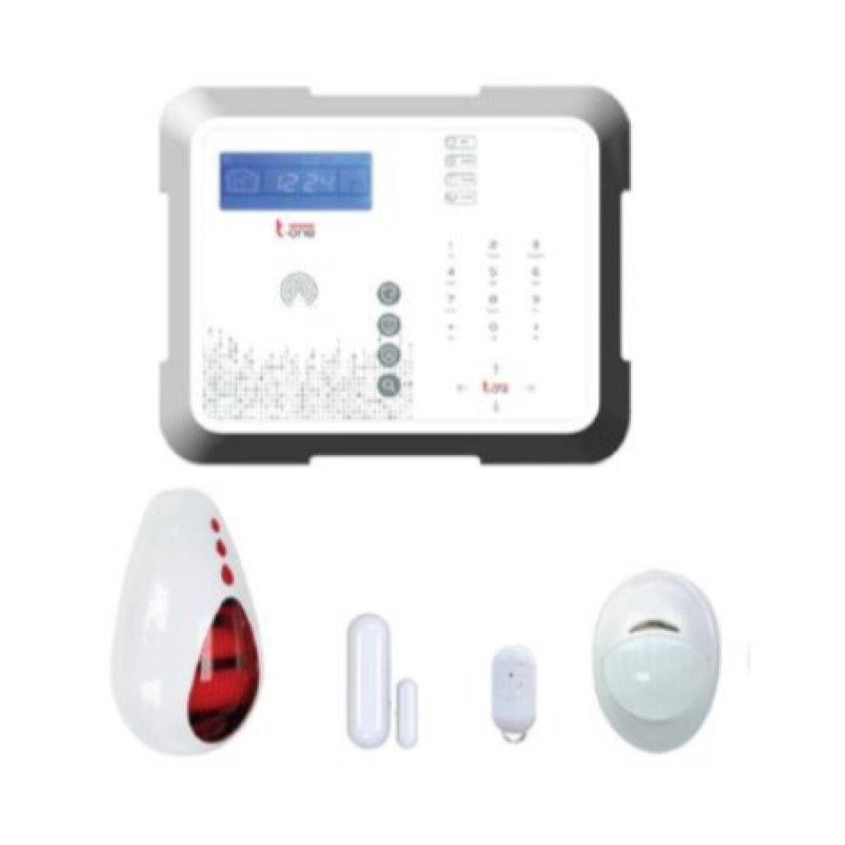Centralina allarme in kit 4pz. wireless 8 ingressi filari