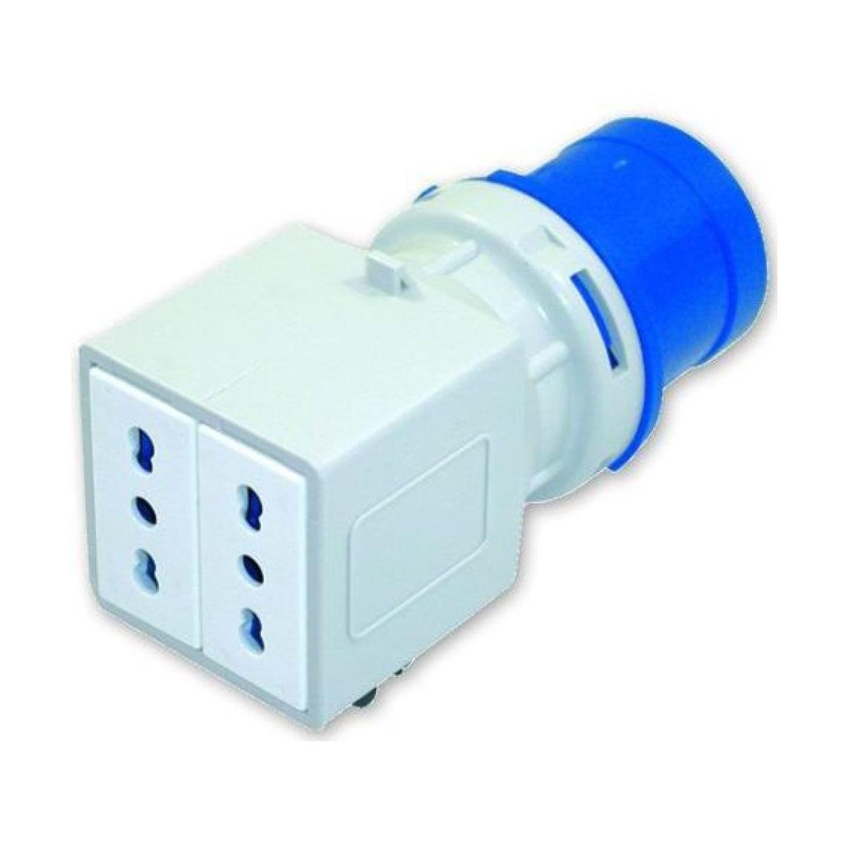 Adattatore ind. 2p 16a 220v bipasso fig.7