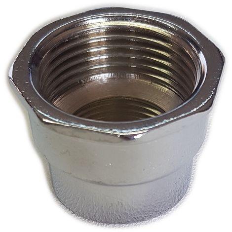 Manicotto ridotto ottone cromato ff 1x1/2