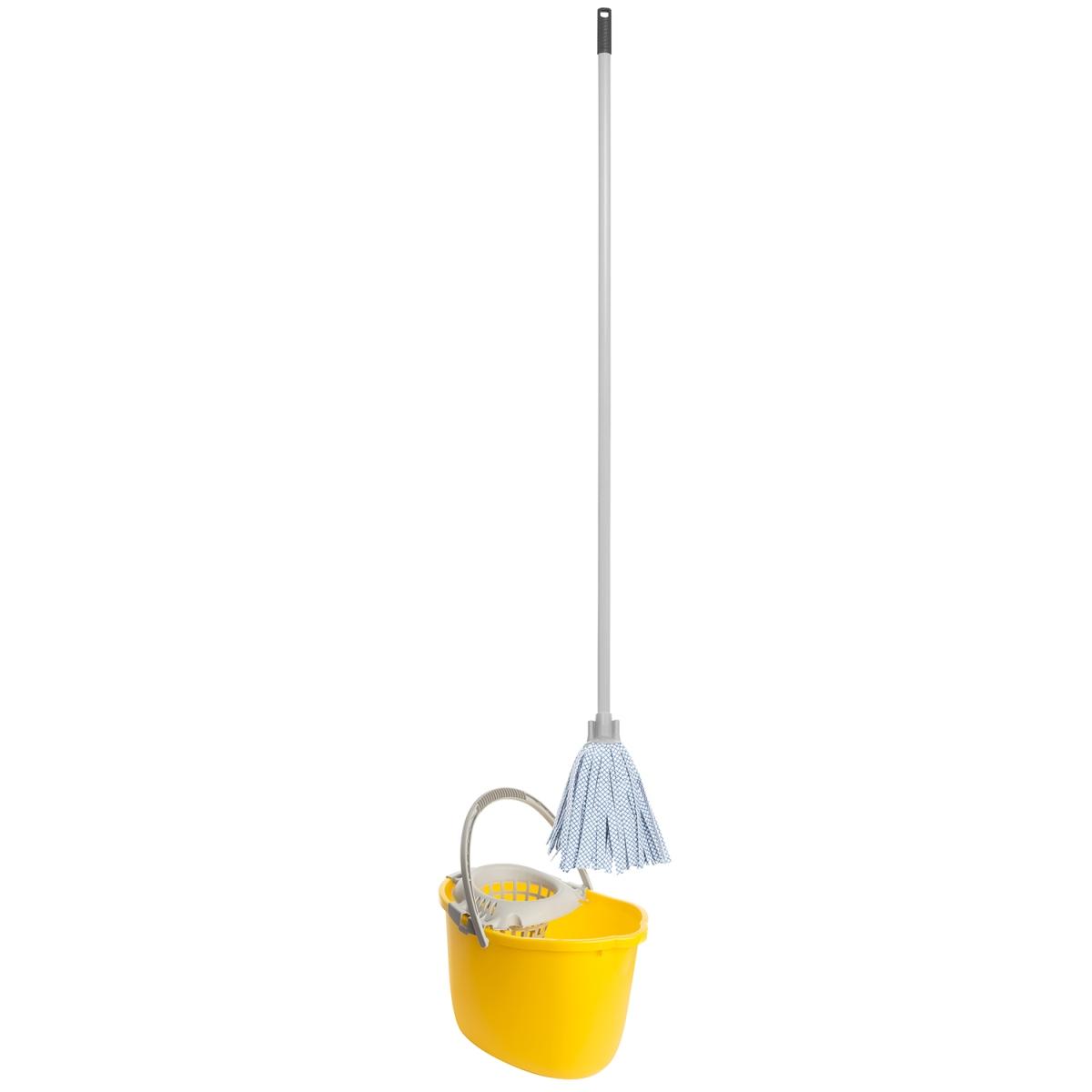 Secchio c/strizzatoio lt.12 c/mop microfibra