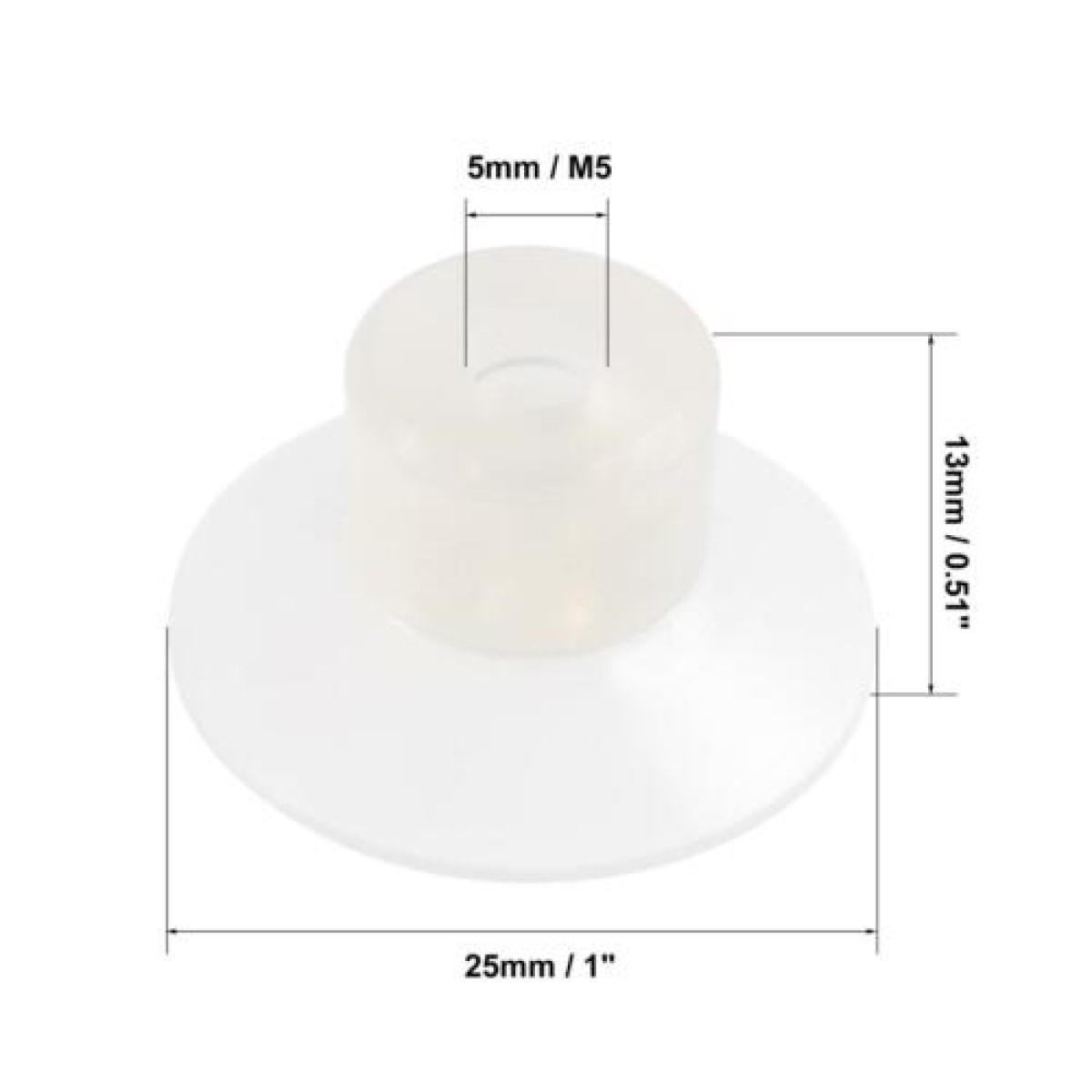 VENTOSA IN SILICONE TRASP. mm25