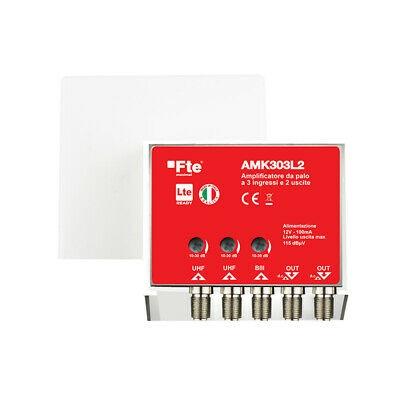 Amplificatore da palo lg227lte  1 ing. vhf 2 ing.uhf 22db